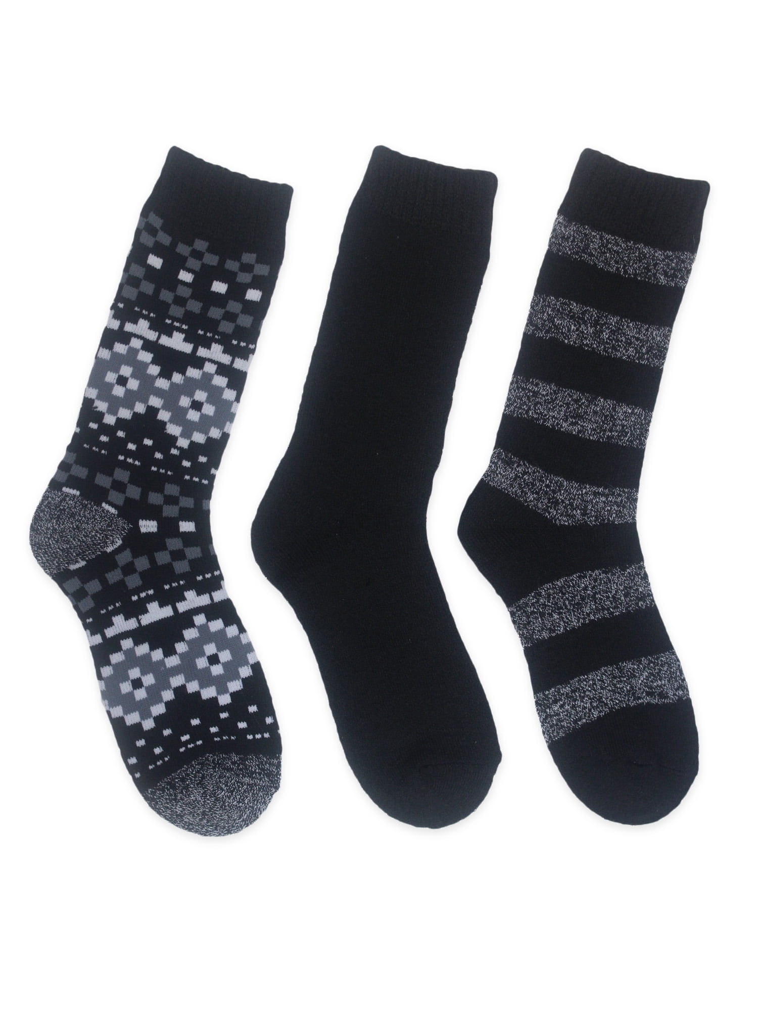 3PK FAIR ISLE CUSHIONED BOOT SOCKS