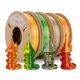 thumbnail image 1 of ERYONE Impresora 3D PLA de filamento de doble color de seda 1,75 mm +/- 0,03 mm, filamento brillante PLA de coextrusión de seda 0,25 kg/carretes, paquete de 4 (2,2 libras), dorado y cobre, dorado y pl, 1 of 1
