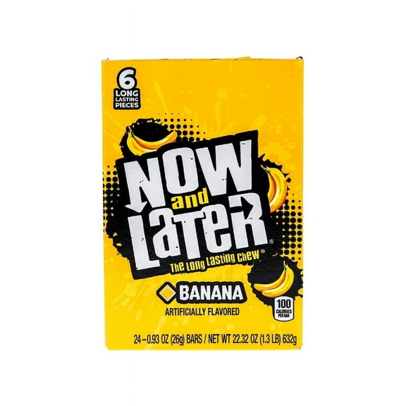 Now & Later Changemakers Banana 24 Count - 6 Pieces