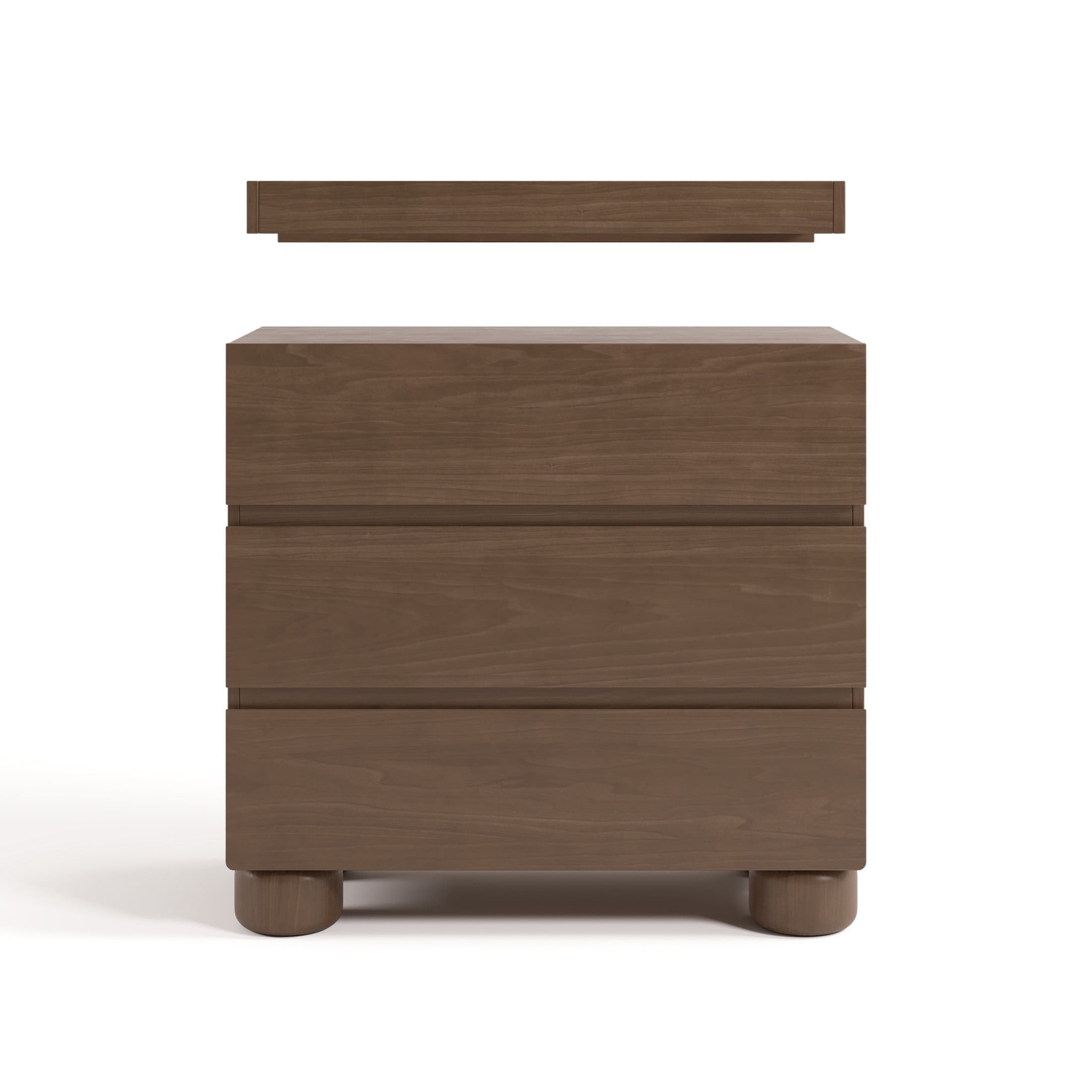 Art of Nursery by Storkcraft Sorrento 3 Drawer Chest with Changing Topper - Hazelnut