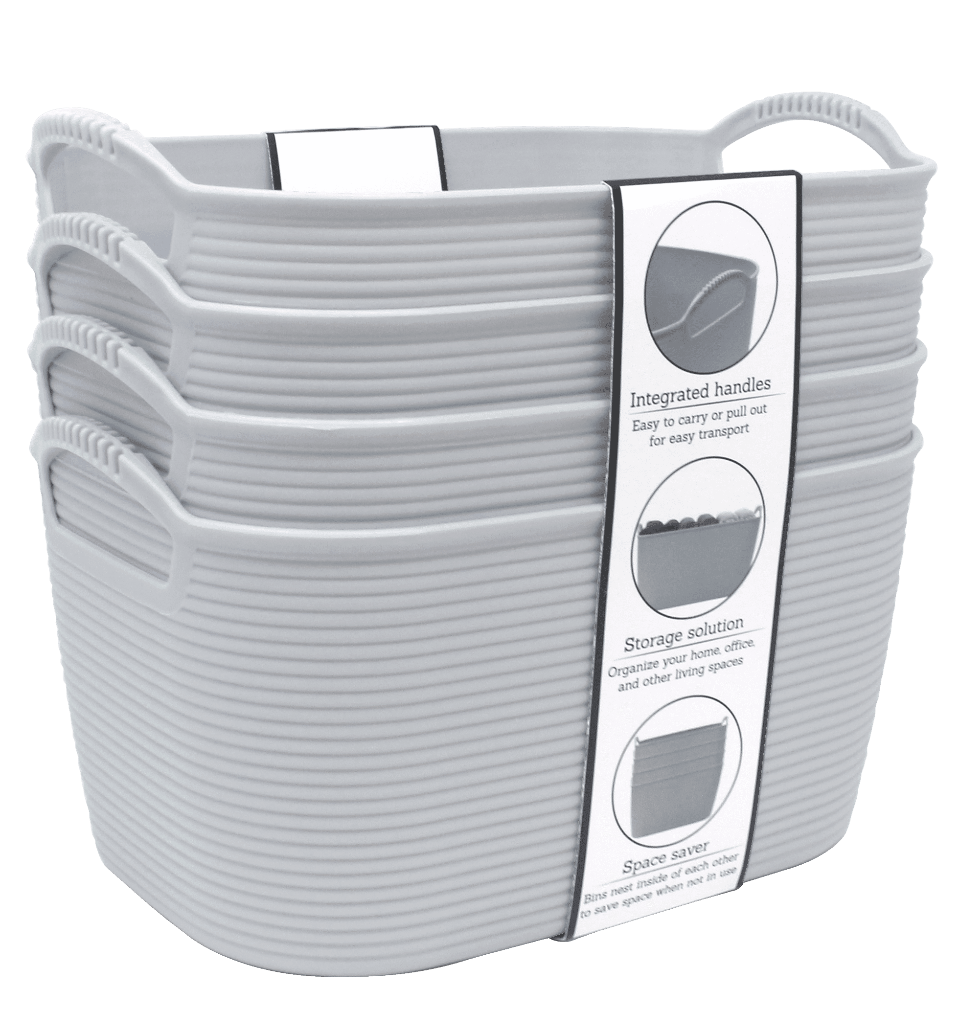 Heritage Living Storage Baskets for Organizing, Set of 4, Excellent