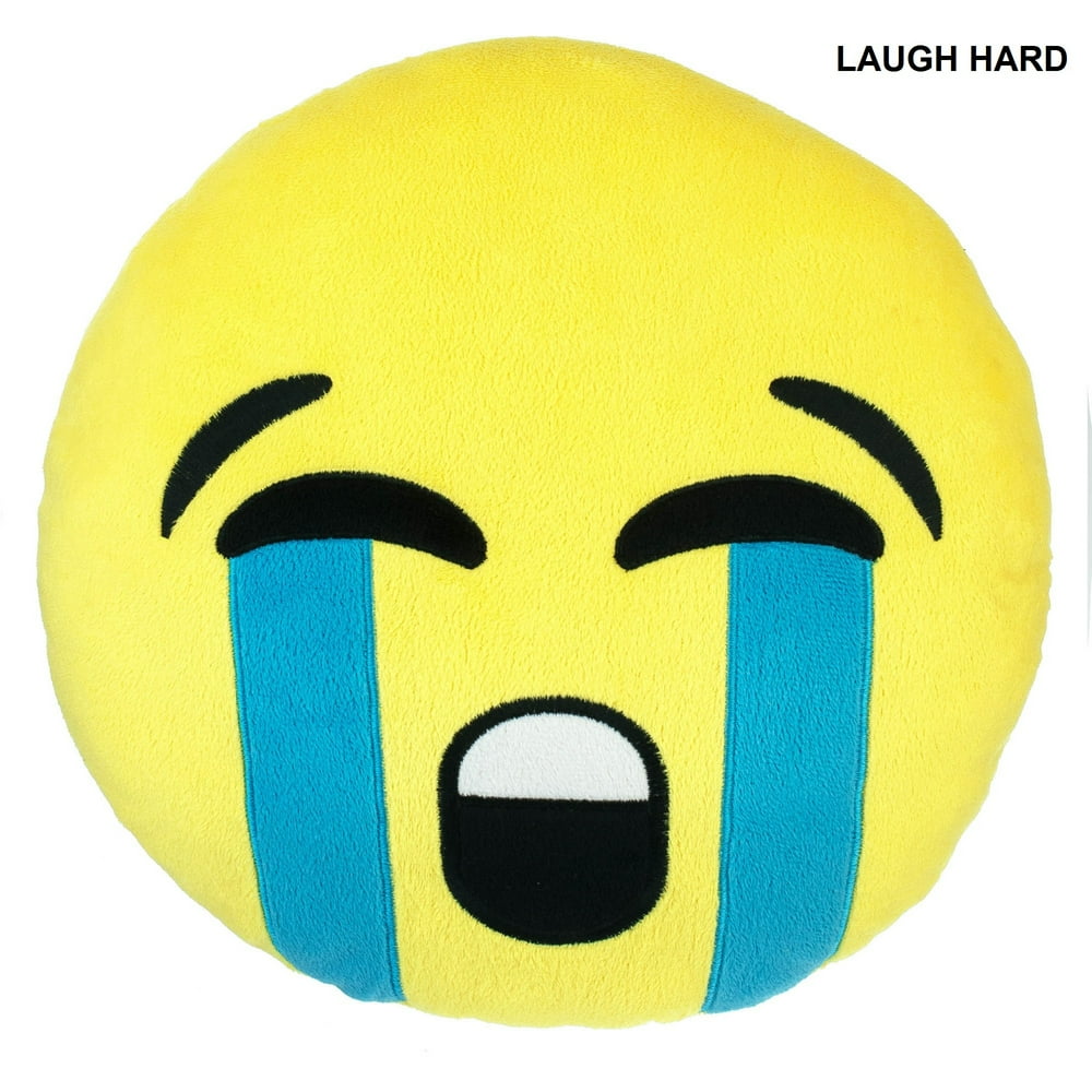 Emoji Expressions Emoji Laugh Cry Pillow, 1 Each