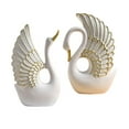 thumbnail image 1 of 2x Figuras de cisne Estatuas Escultura de resina Mesa Centro de mesa Decoraciones Decoración para el hogar Figura de animales para inauguración de la Soledad estatua de resina de cisne, 1 of 10