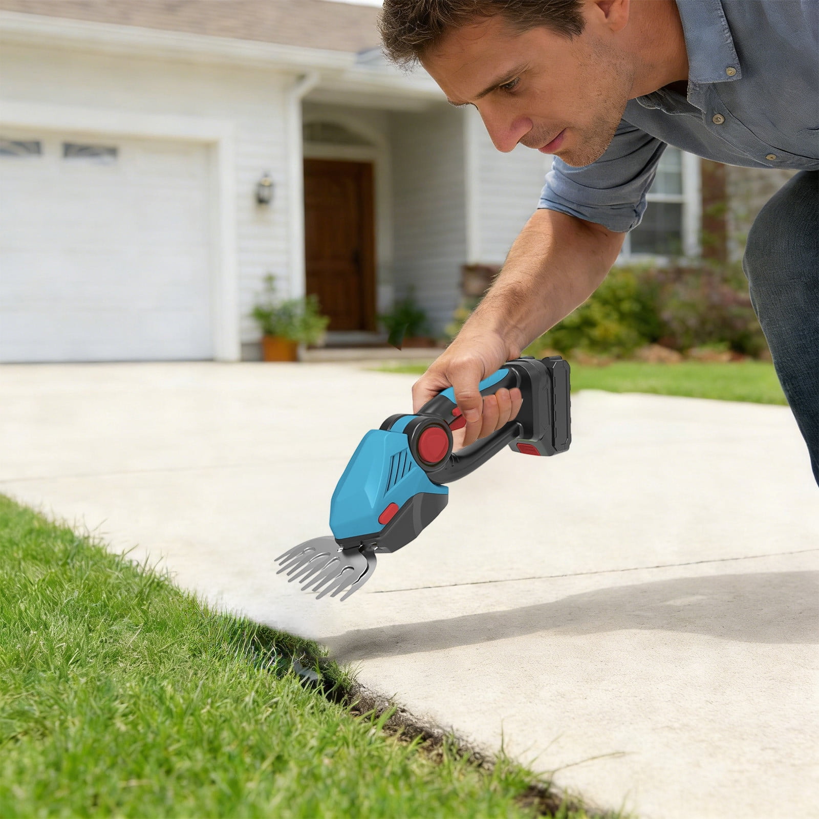 Weed Remover Tool,Weed Pulling Tool,Small Grass Mower Small Household Multifunctional Lithium Powered Trimmers Yard Hedge Trimmers Rechargeable Weeding And Grass Cutting Machines