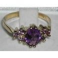 thumbnail image 4 of LBG 14k Yellow Gold Real Genuine Amethyst Womens Promise Ring - Size 9, 4 of 4