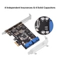 thumbnail image 4 of Encabezado PCI-E USB 3.0, PCIEXpress A Encabezado Interno de 2 Puertos de 19 Pines Tarjeta de Expansión USB 3.0 Encabezado del Panel Frontal Con Perfil Bajo, 4 of 7