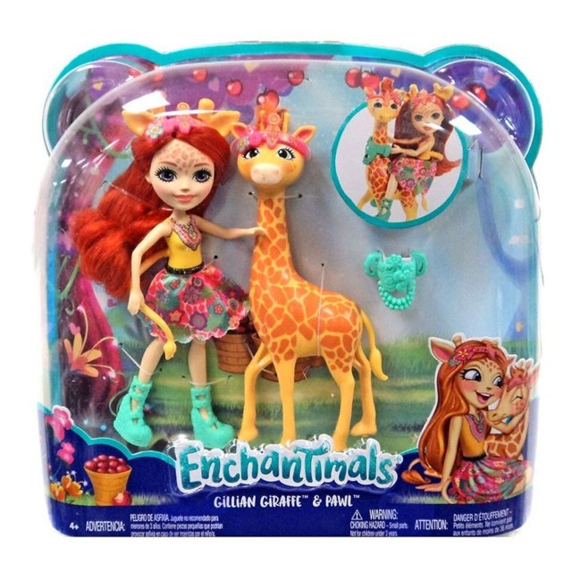 Muñeca Enchantimals Gillian Giraffe & Pawl