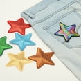 thumbnail image 4 of Uxcell Star Patches for Clothes, Sequin Star Iron Embroidered on Decorative for Holes Hats Jeans Repair Bags DIY Craft Silver, 4 of 6