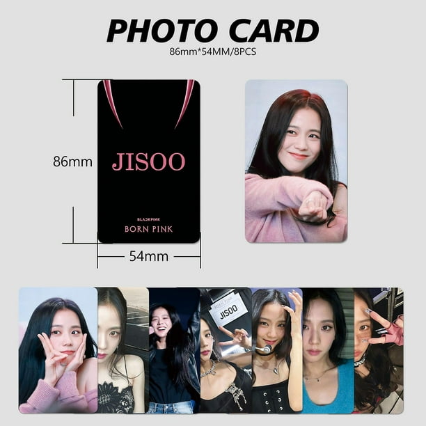 Kpopbp Black Pink Jisoo Photo 8 Pcs Cards Gift Set For Blink