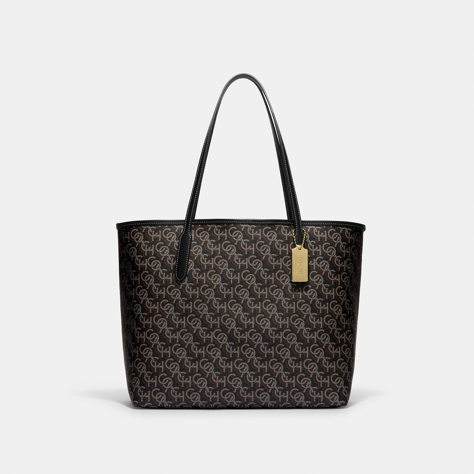 Gold and Black Coach City Tote with Signature UK Ubuy
