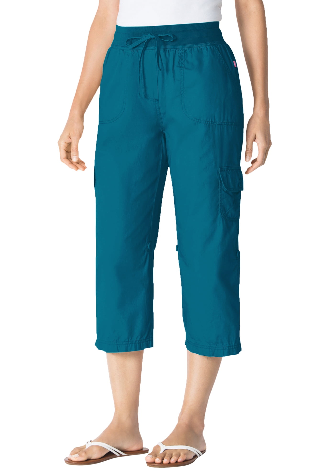 Woman Within Women's Plus Size Convertible Length Cargo Capri Pant Pant