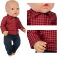 thumbnail image 5 of K.T. Fancy 5 Sets Baby Doll Clothes 14-18 Inch Doll Clothes Outfits Casual Wear for Baby Doll, 16 Inch Baby Doll Clothes 17 in Boy Doll Clothes 18 inch Doll, 5 of 6