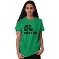 thumbnail image 4 of Life is Better with a Cat Kitty Lover Men's Graphic T Shirt Tees Brisco Brands L, 4 of 6