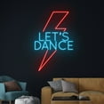 thumbnail image 3 of Handmadetneonsign Let's Dance Lighting Bolt Neon Sign, Light Bolt LED Light, Thunder Led Sign, 3 of 5