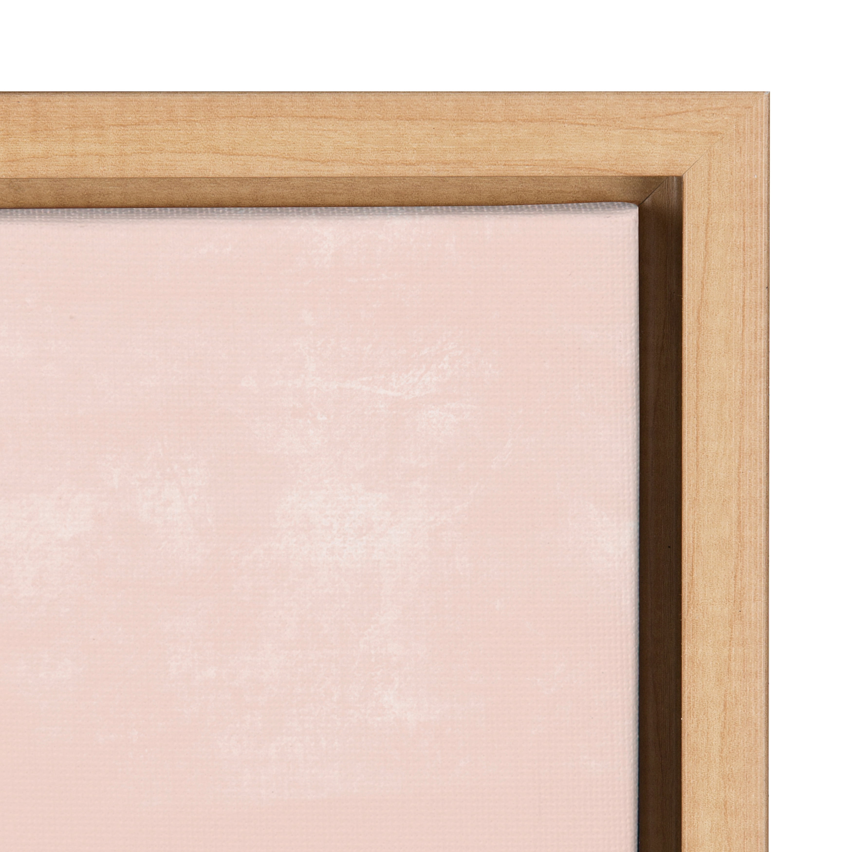 Kate and Laurel Sylvie Endless Summer Framed Canvas By Kate Aurelia Holloway, 30x30 Natural, Calming Wall Art for Bedroom, Living Room, Dining Room or Entryway