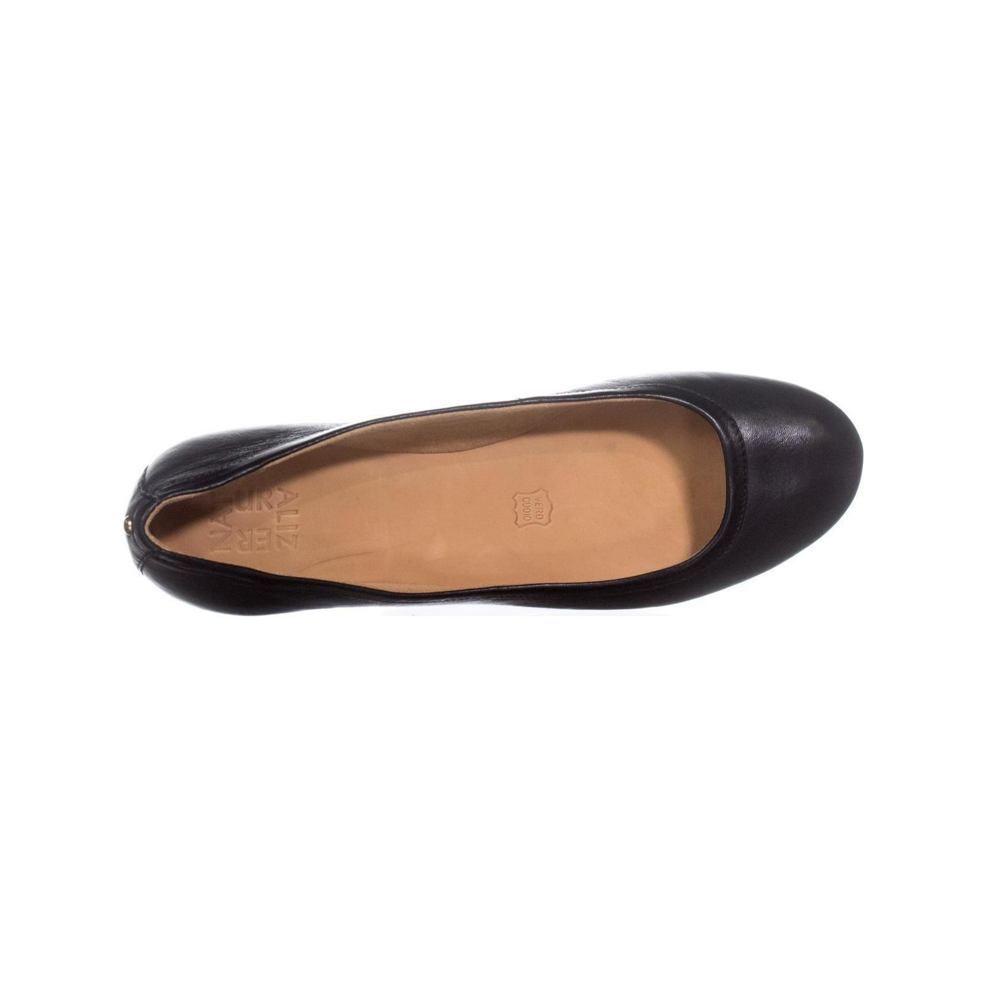 Naturalizer Brittany Round Toe Ballet Flats Black Leather Walmart