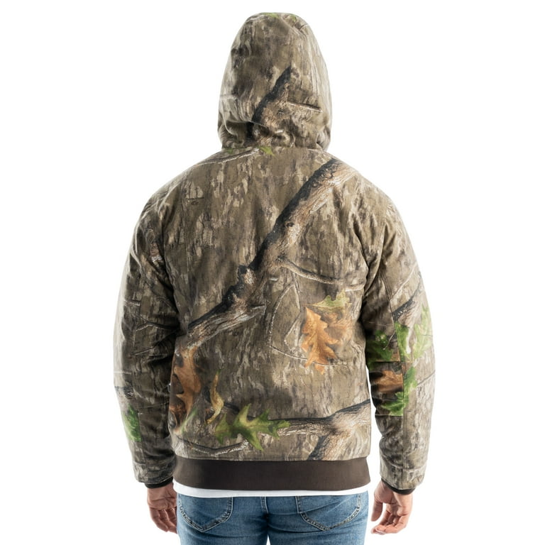 Mossy Oak Men's Sherpa Lined Bomber Jacket, Mossy Oak