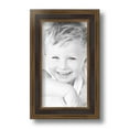 thumbnail image 2 of ArtToFrames 5x9" Gold with Burgundy Panel Picture Frame, Gold Wood Poster Frame, with Regular Glass and Foam Backing 3/16 inch (FBPL-4758), 2 of 7