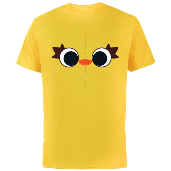 Disney PIXAR Toy Story 4 Ducky Big Face - Short Sleeve Cotton T-Shirt for Adults - Customized-Yellow