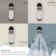 thumbnail image 6 of Amerock Unison Contemporary Single Prong Matte Black/Polished Chrome Wall Hook, 6 of 9