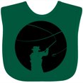thumbnail image 3 of Inktastic Fly Fishing Silhouette Boys or Girls Baby Bib, 3 of 4