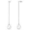 thumbnail image 6 of Cate & Chloe Aspen 18k White Gold Plated Shell Pearl Dangle Earrings for Women, Gift for Her, 6 of 8