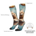 thumbnail image 4 of Yiaed Floating Cat And Donuts Print Great elasticity Adult Stockings Sports socks for Men and Women, 4 of 6