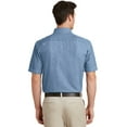 thumbnail image 6 of Port & Company Short Sleeve Value Denim Shirt (SP11) Faded Blue, L, 6 of 6