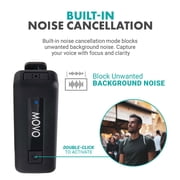 Movo Photo Wireless-Mini-DI-DUO Ultra-Compact Microphone System with 2x Omnidirectional Lavalier Mic for Apple iPhone