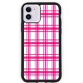 thumbnail image 1 of FFIY - Lavender Plaid Checks - Design Hard Rubber Phone Case for iPhone 11 Case Cover, 1 of 1