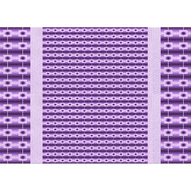 Ahgly Company Machine Washable Indoor Rectangle Transitional Dark Orchid Purple Area Rugs, 6' x 9'