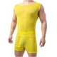 thumbnail image 5 of Hombres Casual Cuello Redondo Manga Corta Cuello Redondo Jersey Ropa Interior Perspectiva Transpirable Sin Mangas Hombro Ancho Chaleco Pompotops  oipoqjl30596, 5 of 7