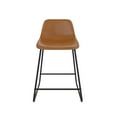 thumbnail image 6 of Better Homes & Gardens Farley Scoop Counter Height Stool, Camel Faux Leather, 6 of 21