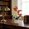 thumbnail image 6 of Artificial Phalaenopsis Orchid Bonsai Potted Plant Silk Flower Arrangement Realistic Home Decor Desktop Office Wedding Centerpiece Maintenance Free Floral Display Indoor Outdoor Decor, 6 of 6