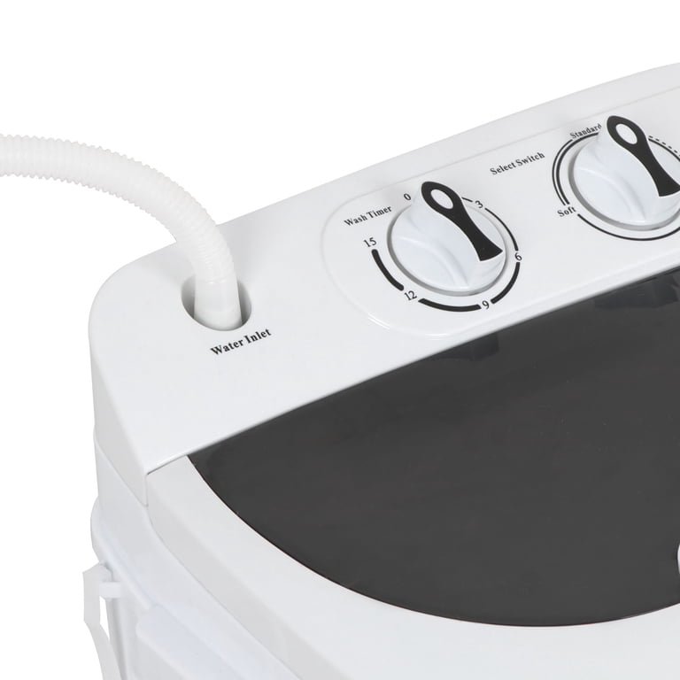 ZENSTYLE Compact Twin Tub 13lbs Portable Laundry Machine for Small