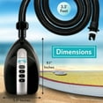 thumbnail image 2 of SereneLife Electric 110W 12Volt Quick Air Inflator and Deflator for Watersports, 2 of 7