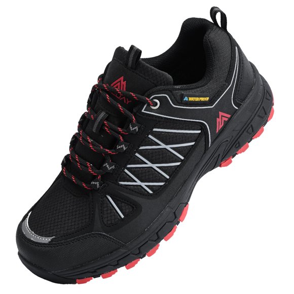 Zapatillas de senderismo Queday Waterproof para hombre, color negro, talla 11