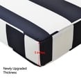 thumbnail image 6 of Striped Black 2-Pack Outdoor Chaise Lounge Cushions, 5'' Thick Olefin Patio Cushions with Removable Covers, Fade Resistant & Water Resistant Chaise Cushions for Poolside Furniture, Fits 72-74''Lounge, 6 of 10