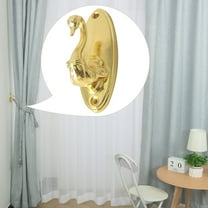 2pcs Zinc Alloy Window Curtain Tieback Holders Hook Drapery Screens Holdbacks Hooks, Gold Tone
