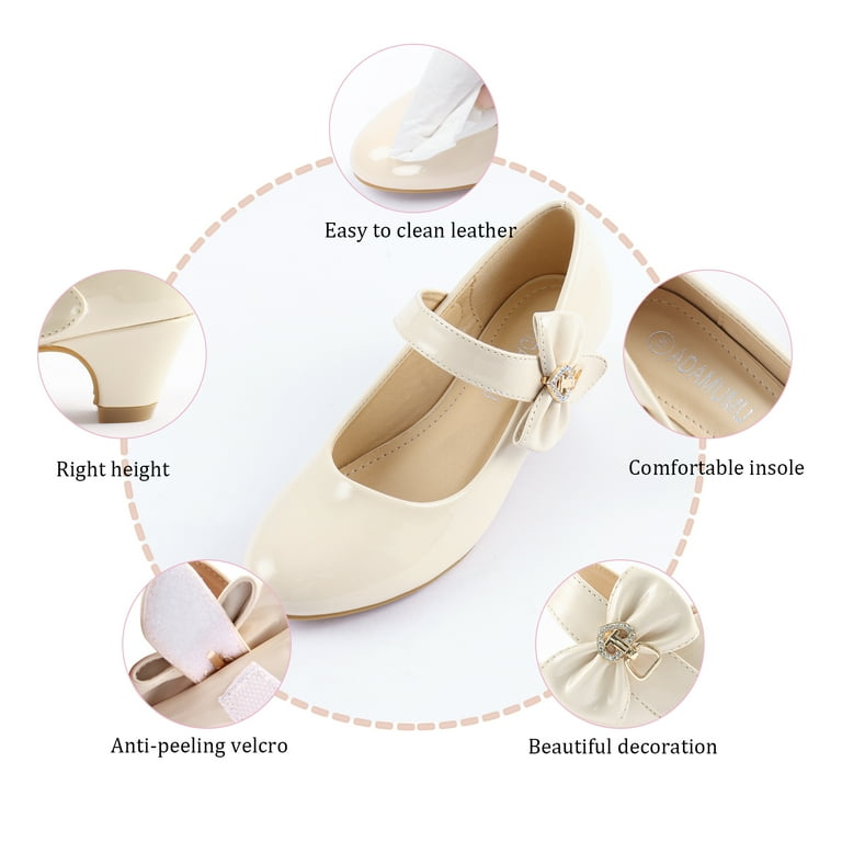Cream dress shoes for girls Clearance