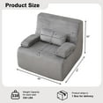 thumbnail image 6 of Boneless Chair for Small Space Corduroy Cloud Chair Foam Couch with Wide Armrest Comfy Reading Single Sofa Chairs for Living Room, 6 of 7