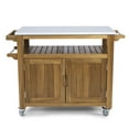 thumbnail image 5 of Homestyles Maho Brown Wood Outdoor Cart, 5 of 6