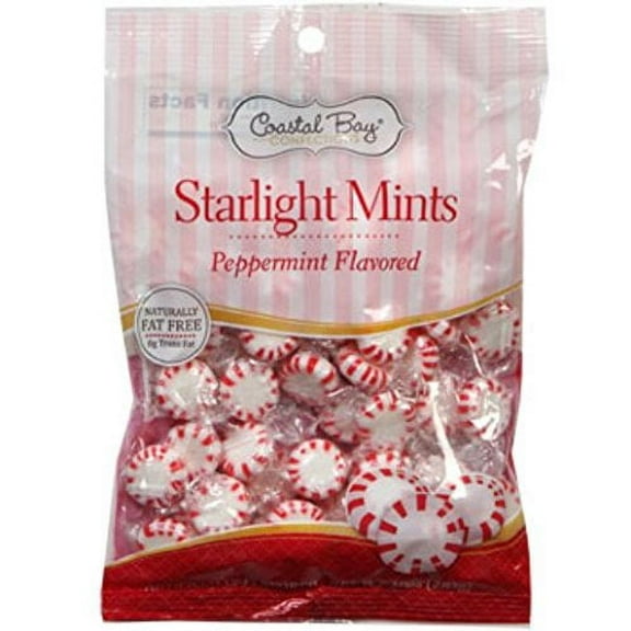 Coastal Bay Starlight Mints~Peppermint~10 ounce Bag (Pack of 3)