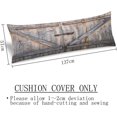 thumbnail image 4 of Rustic Body Pillow Cover Barn Door Wooden Barnwood Farmhouse Vintage Throw Pillow Covers Long Pillow Case Protector with Zipper Decorative Soft Rectangle Bed Pillowcases for Bedroom 20"x54",Grey, 4 of 5