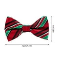 2024 Christmas Charmer: Men's Polyester Silk Jacquard Bow Tie Festive