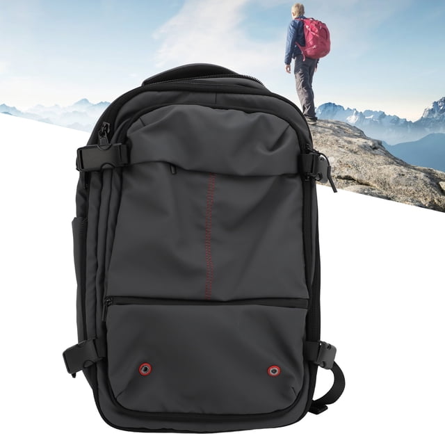 Mochila Vacpack, Mochila de Vije Antirrobo Expandible de 19 Pulgadas con Bomba de Compresión de Vacío, Mochila de Vacío Impermeable de Gran Capacidad para computadora Portátil