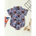 thumbnail image 3 of Canis Baby Boy Romper with Boots/Bull Head Print, Perfect for Summer, 3 of 8