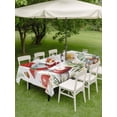 thumbnail image 4 of Outdoor Tablecloth with Umbrella Hole for Patio/Picnic/Party/Camping, Gnomes Mushroom Waterproof Table Cloth Rectangle Table Cover Washable, Country Leaves Plants Butterfly Plants (60"x 102"), 4 of 8