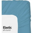 thumbnail image 4 of Microfiber 2 Twin XL Fitted Bottom Bed Sheets (2-Pack) 1800 Ultra Soft and Comfy - 15" Deep Pocket, 39" x 80" Great for Dorm Room, Hospital & Split King Dual Adjustable Beds (Light Blue, Twin XL), 4 of 5