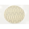 thumbnail image 2 of Unique Loom 3123779 3 ft. 3 in. x 3 ft. 3 in. Geometric Fez Round Rug, Ivory, 2 of 6